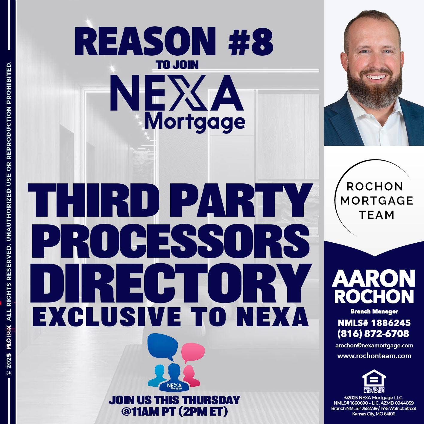 REASON 8 - Aaron Rochon -Branch Manager