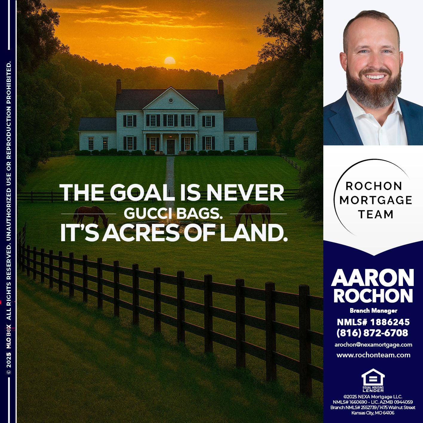 THE GOAL IS NEVER - Aaron Rochon -Branch Manager