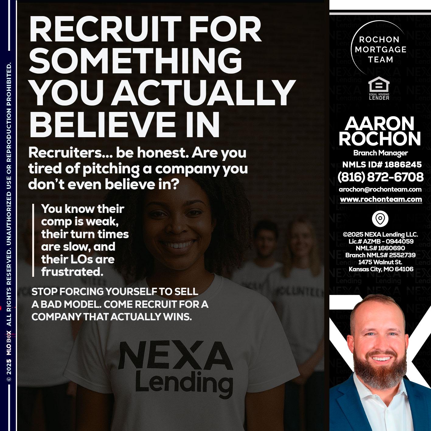 RECRUITING - Aaron Rochon -Branch Manager