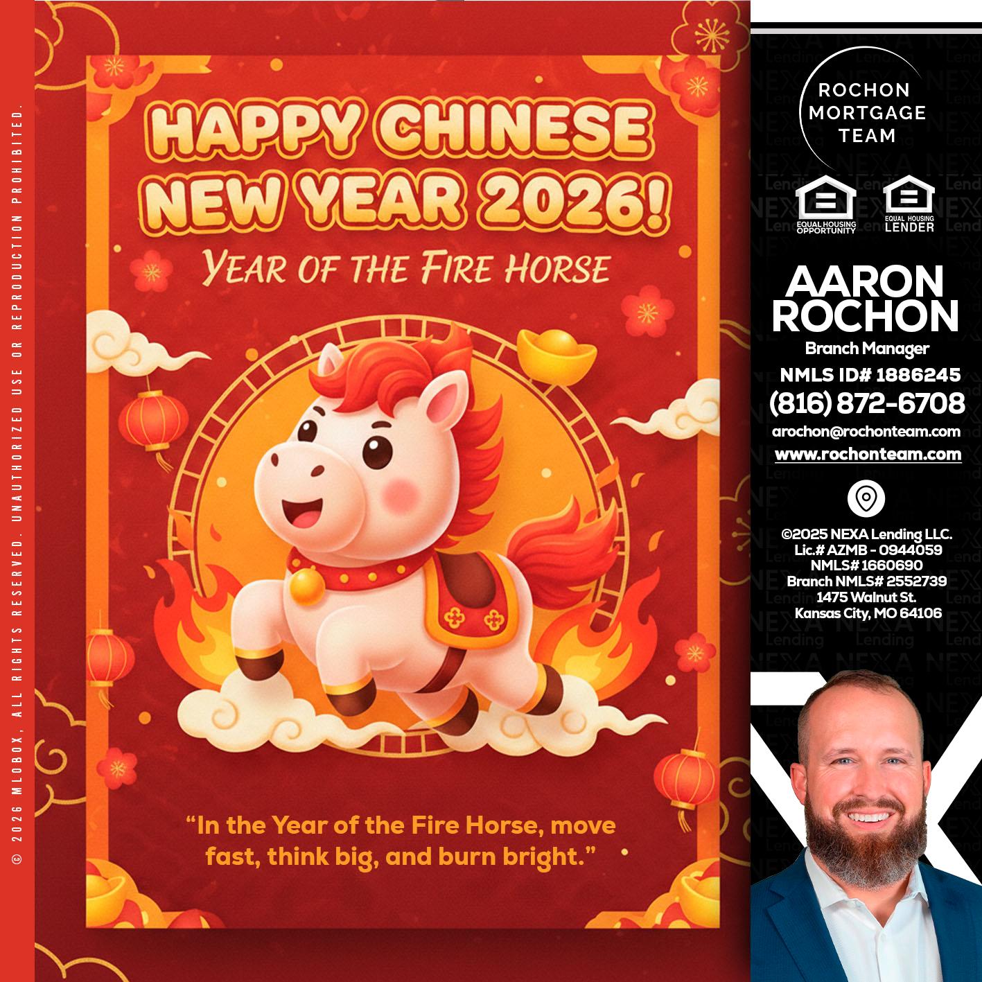 happy Chinese new year - Aaron Rochon -Branch Manager
