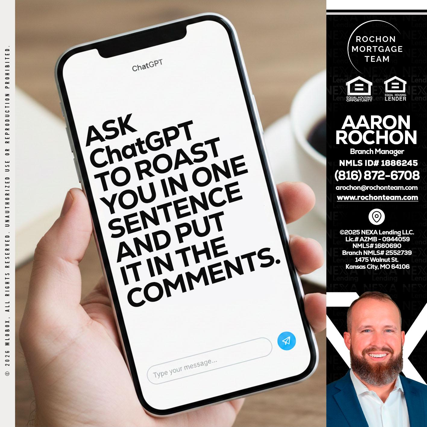 ask chatgpt - Aaron Rochon -Branch Manager