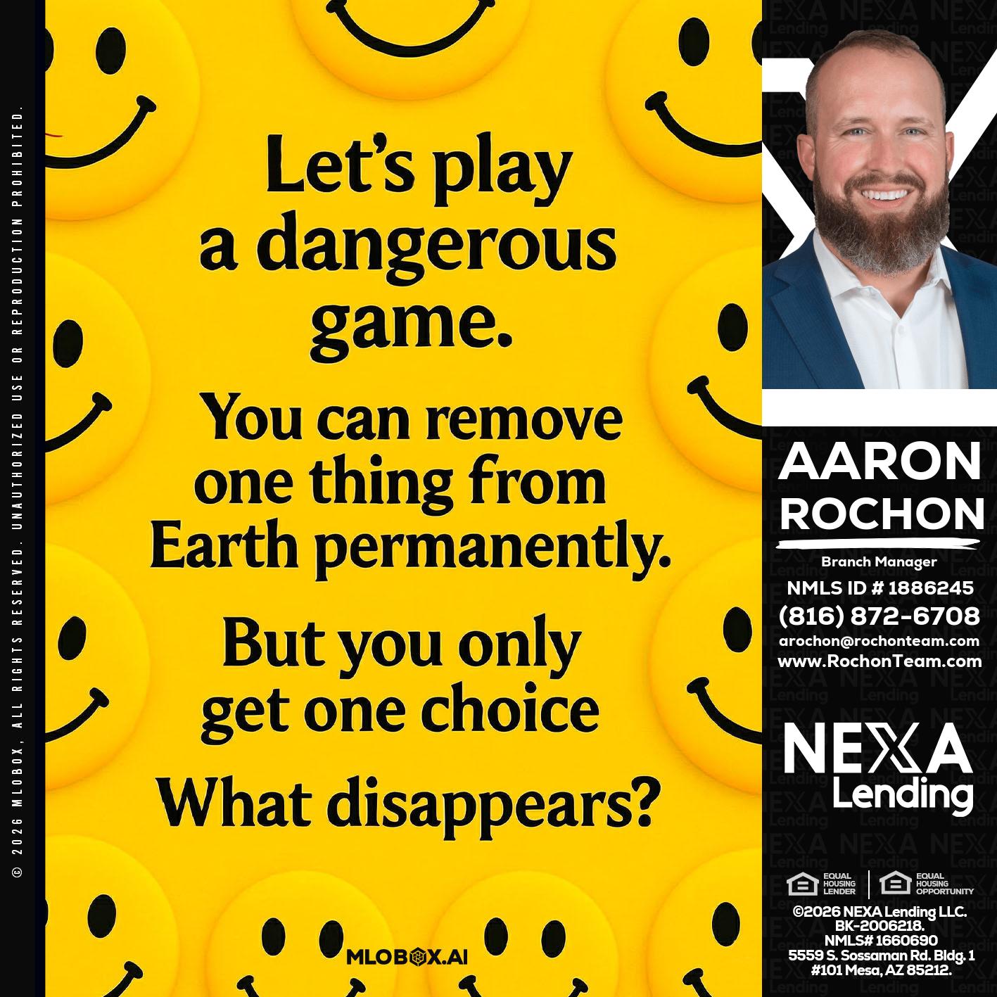 LETS PLAY - Aaron Rochon -Branch Manager