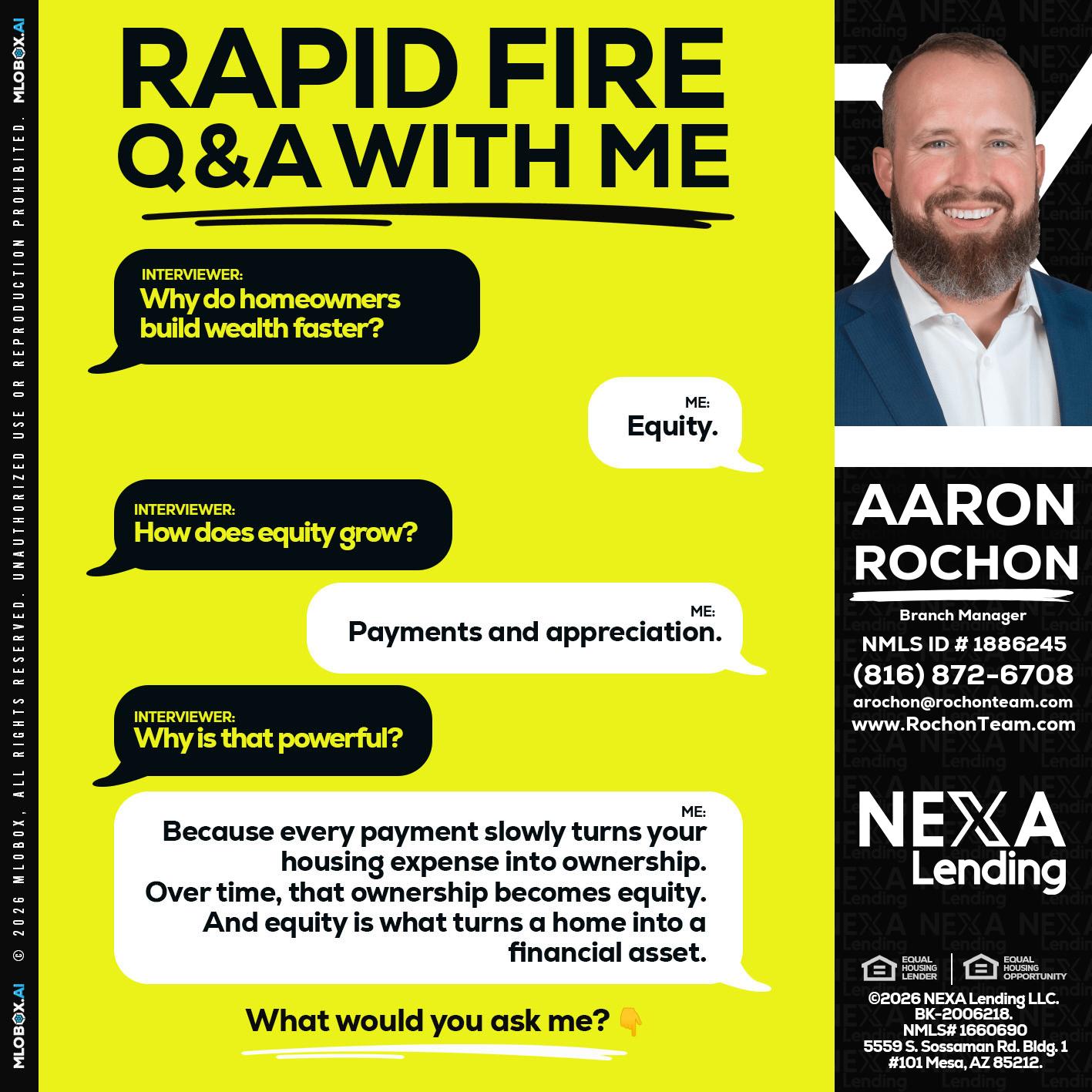 RAPID FIRE Q&A - Aaron Rochon -Branch Manager