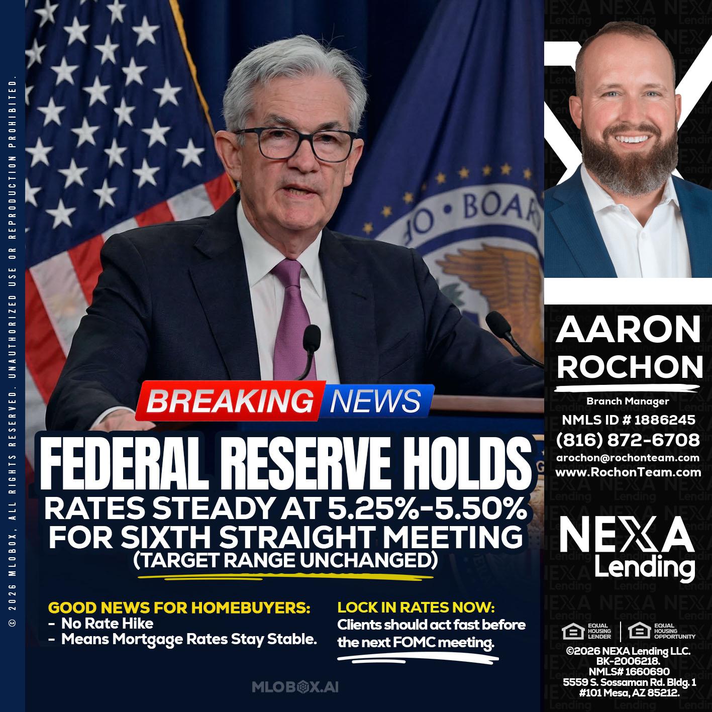 federal reserve - Aaron Rochon -Branch Manager