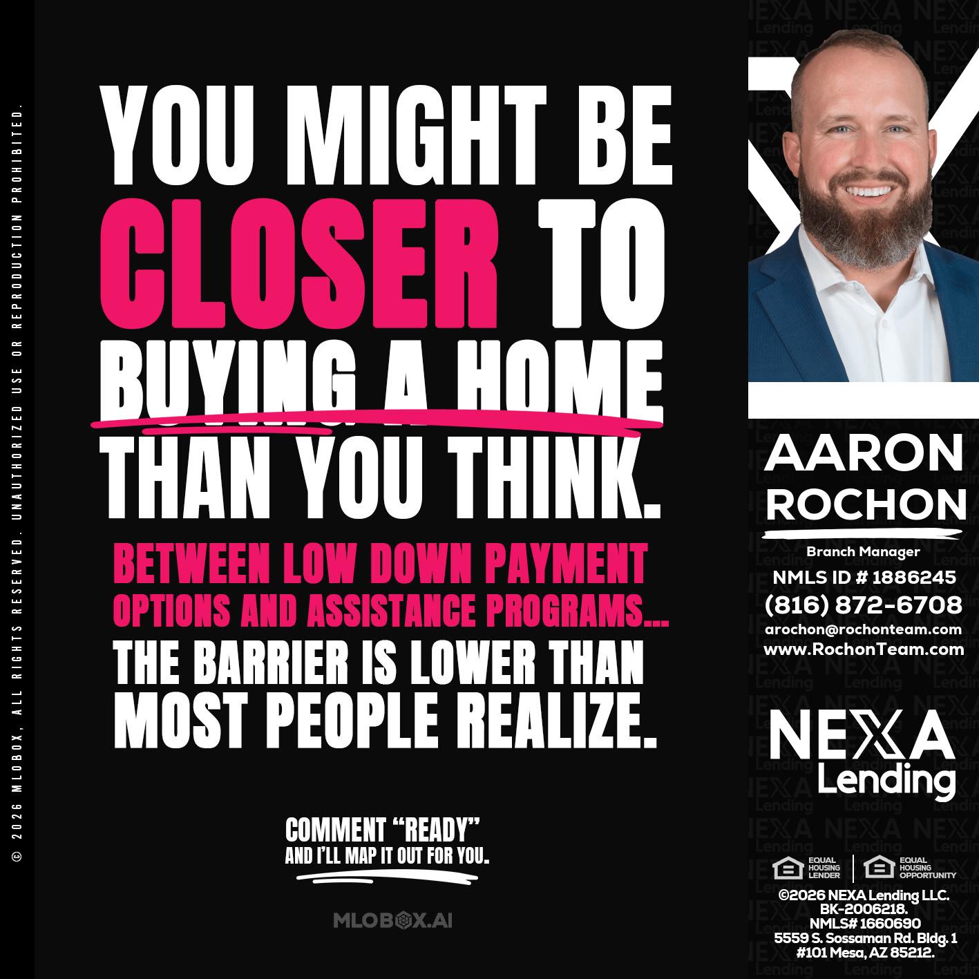 YOU MIGHT BE - Aaron Rochon -Branch Manager