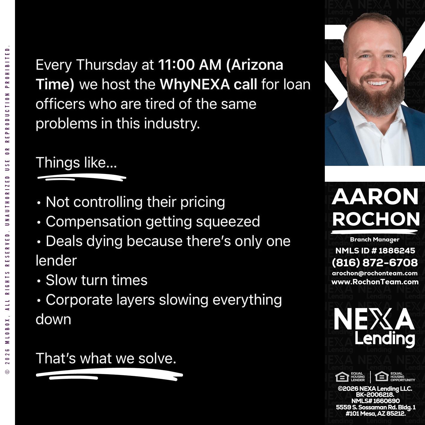 WHY NEXA - Aaron Rochon -Branch Manager