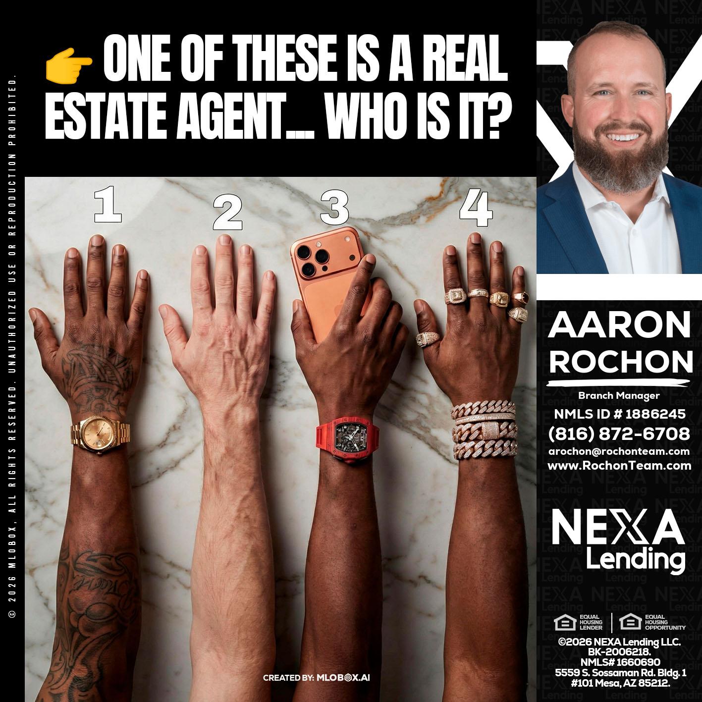 ONE OF THESE - Aaron Rochon -Branch Manager