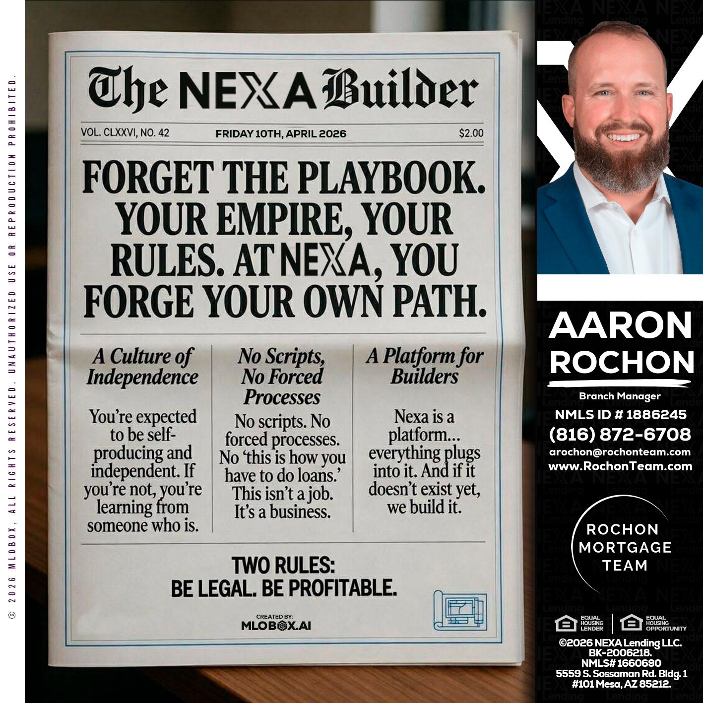 THE NEXA BUILDER - Aaron Rochon -Branch Manager