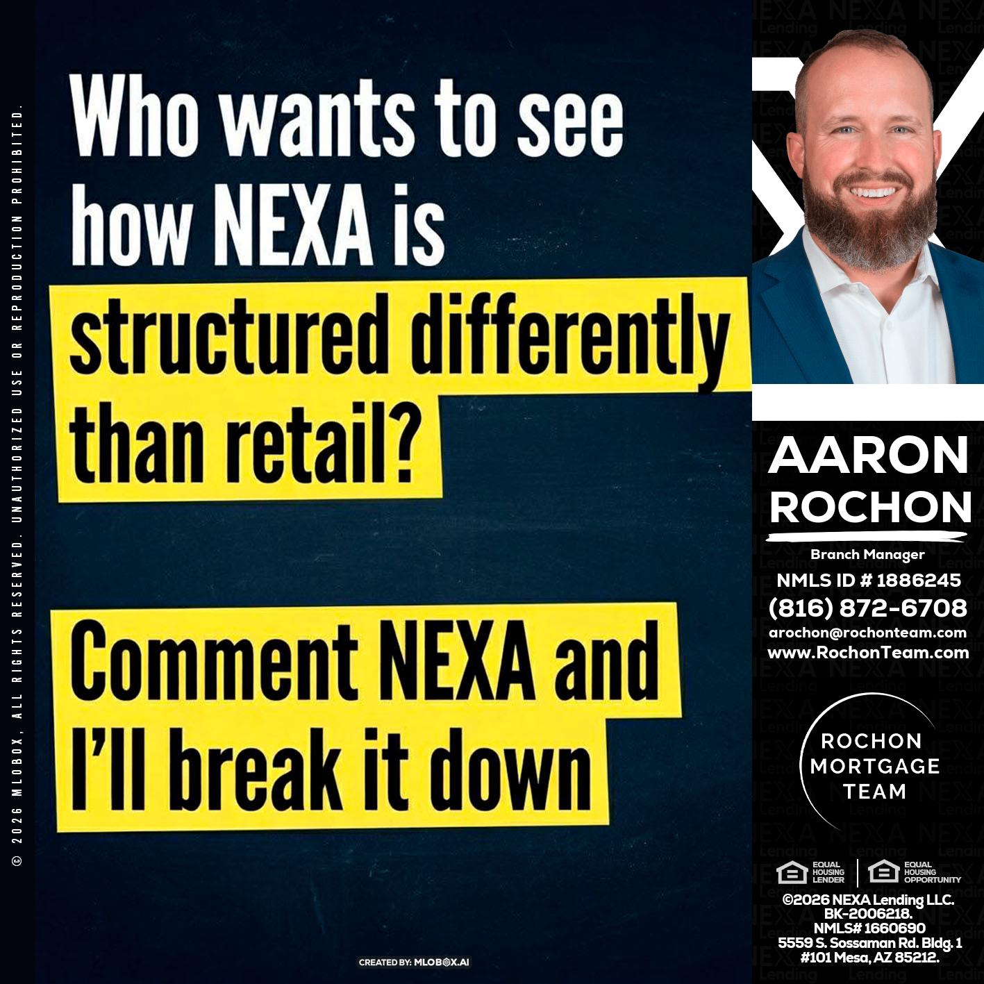 who want to see - Aaron Rochon -Branch Manager