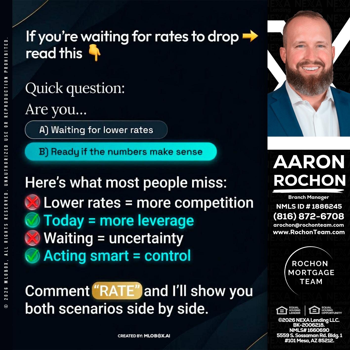 IF YOU ARE - Aaron Rochon -Branch Manager