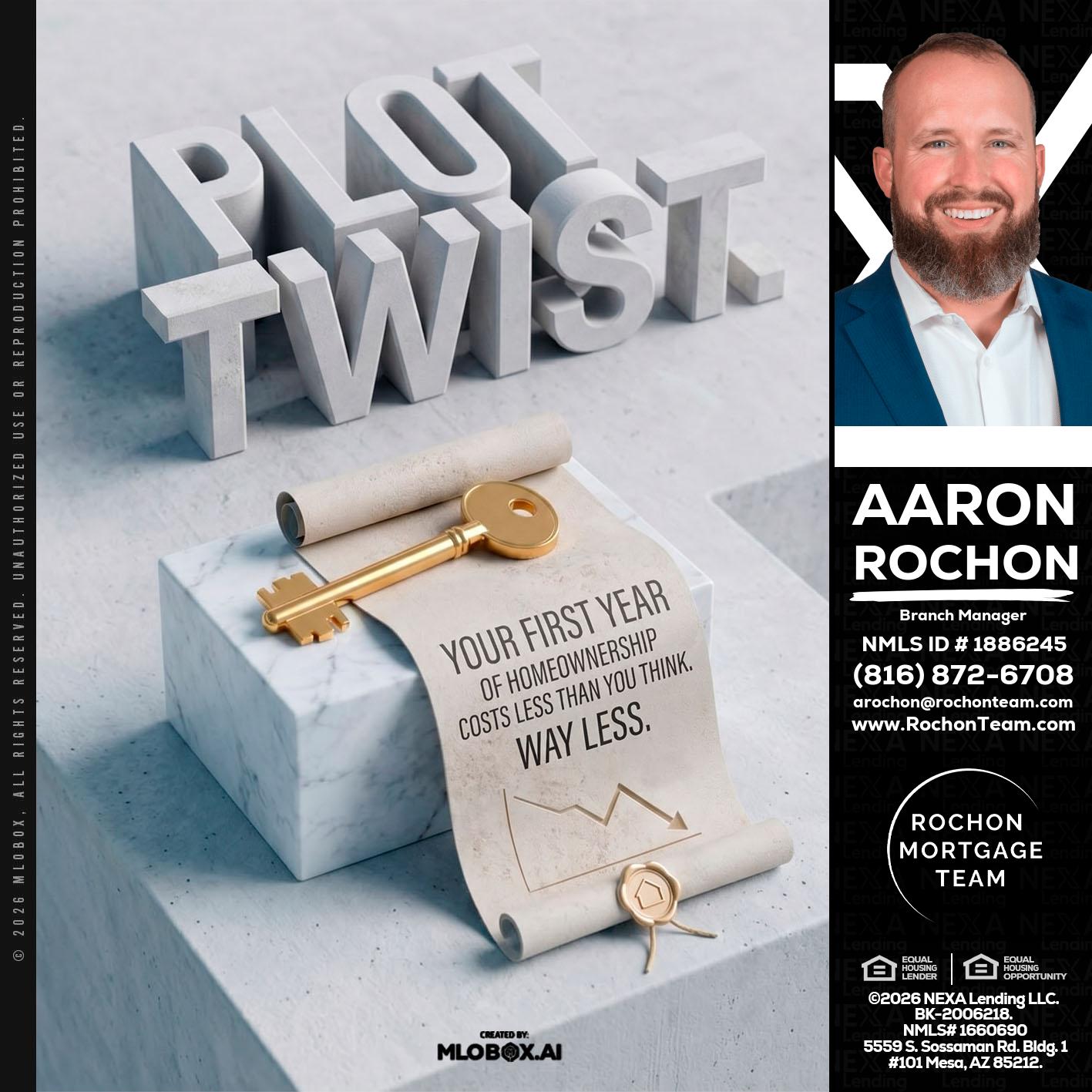 PLOT TWIST - Aaron Rochon -Branch Manager