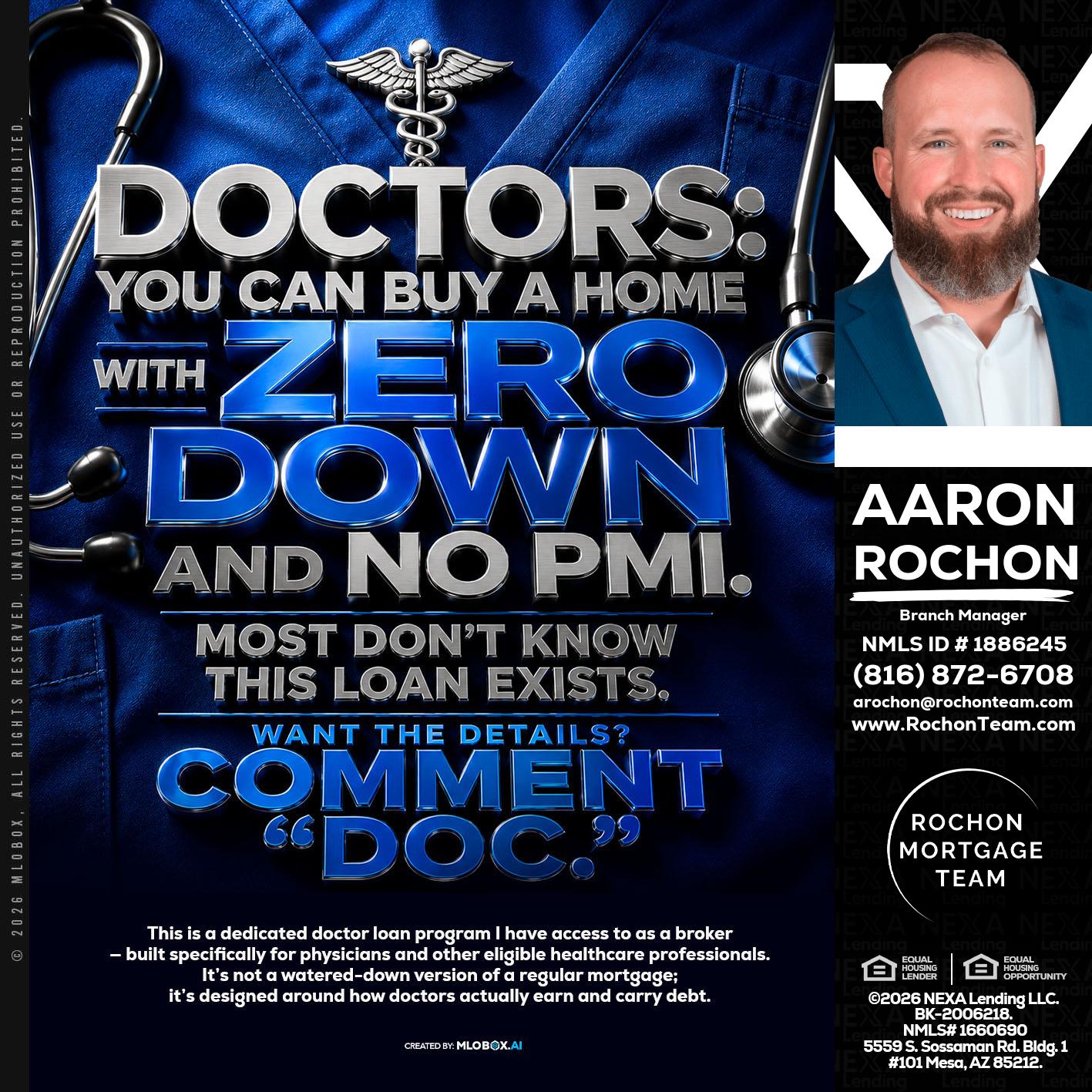 DOCTORS YOU CAN BUY - Aaron Rochon -Branch Manager