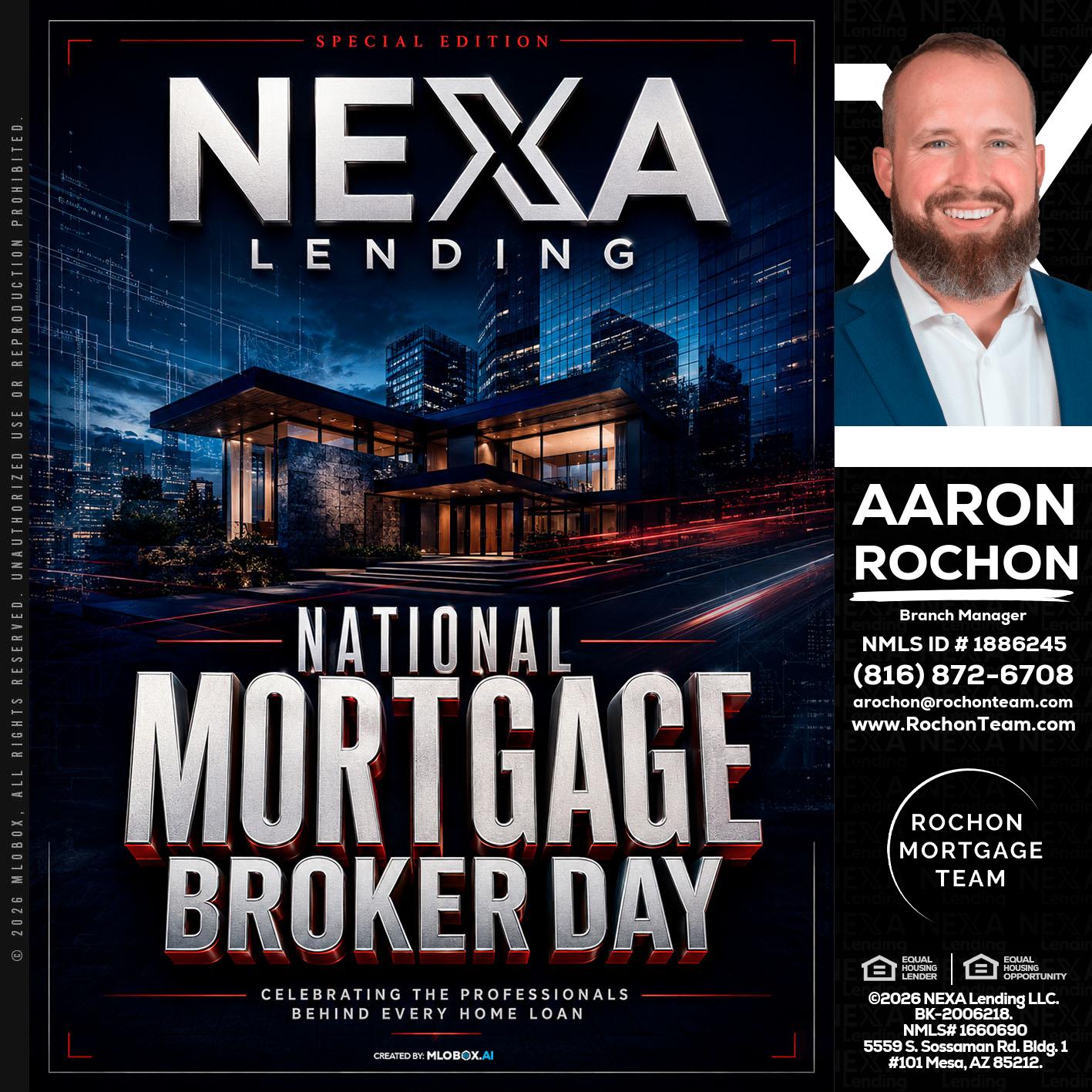 NATIONAL MORTGAGE BROKER DAY - Aaron Rochon -Branch Manager