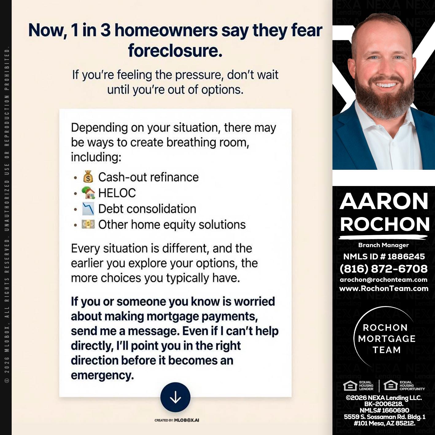 NOW, 1 IN 3 - Aaron Rochon -Branch Manager