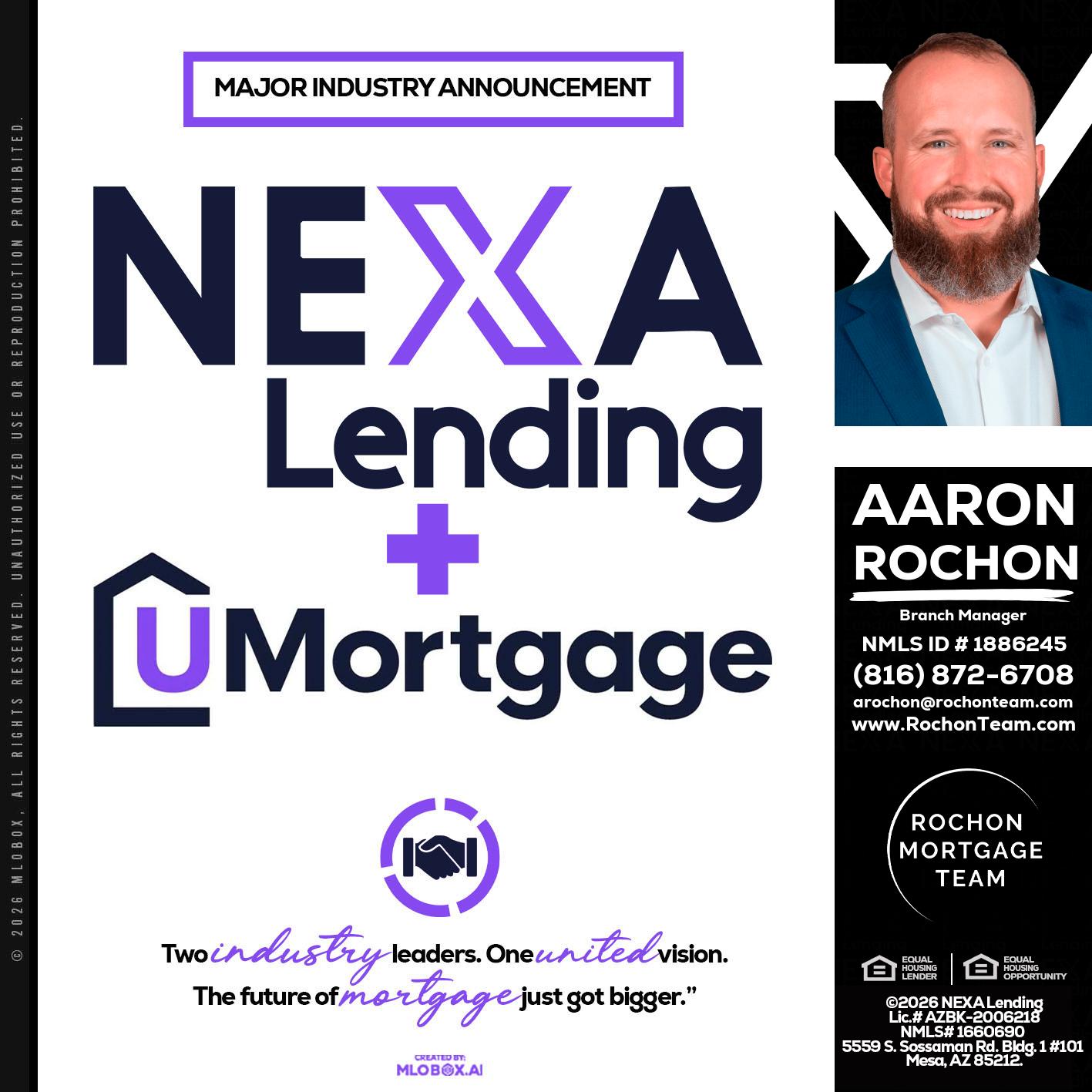 NEXA LENDING U MORTGAGE - Aaron Rochon -Branch Manager