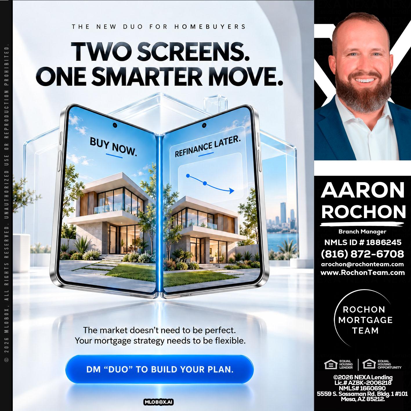 TWO SCREENS - Aaron Rochon -Branch Manager