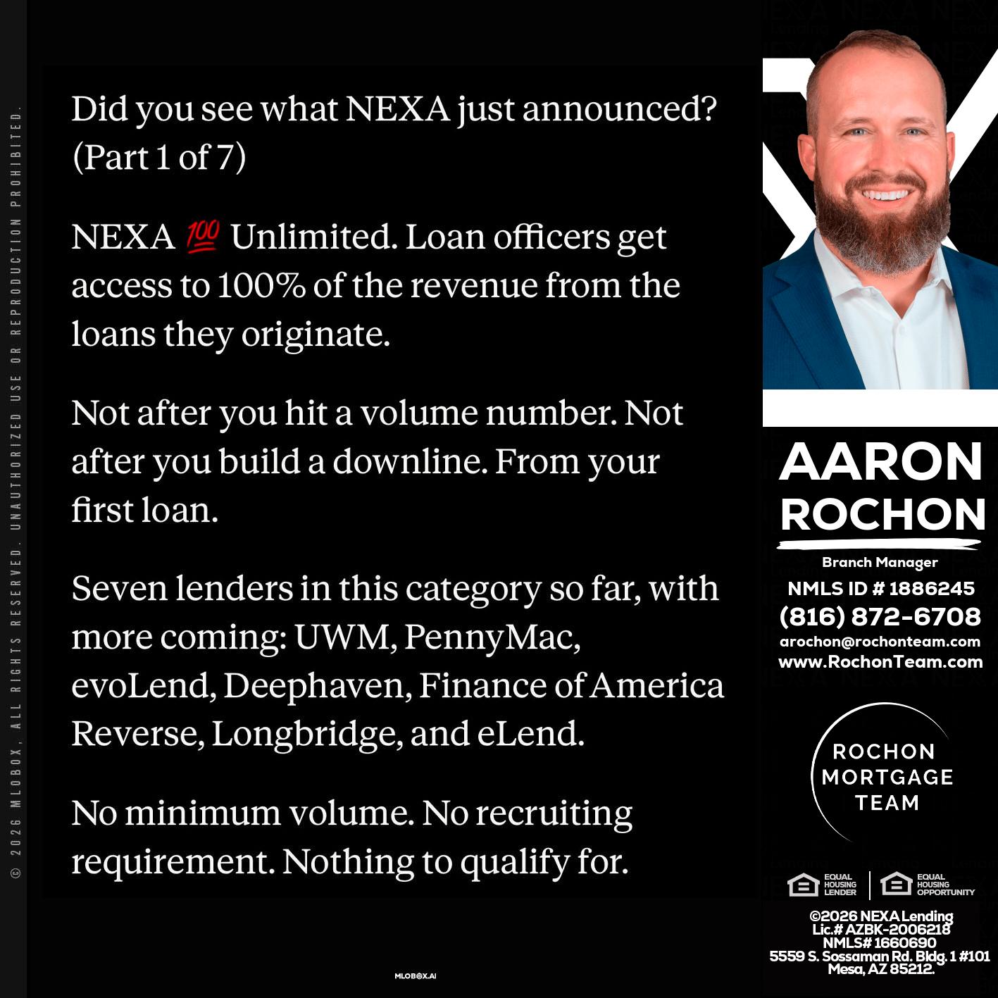 DID YOU KNOW - Aaron Rochon -Branch Manager